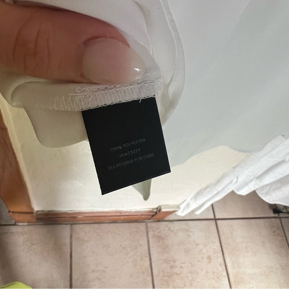 Simply Vera Vera Wang White Long Sleeve Relaxed Blouse - Picture 5 of 5